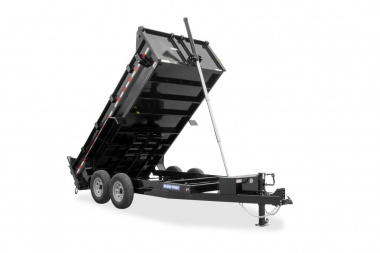 New 2025 Sure-Trac 82 IN x 16 HD Low Profile Dump Trailer  14K Telescopic