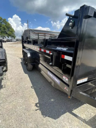New 2025 Sure-Trac 82 IN x 16 HD Low Profile Dump Trailer  14K Telescopic