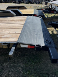 New 2025 Sure-Trac 7 x 18 (16+2) C-Channel Car Hauler Trailer  10K
