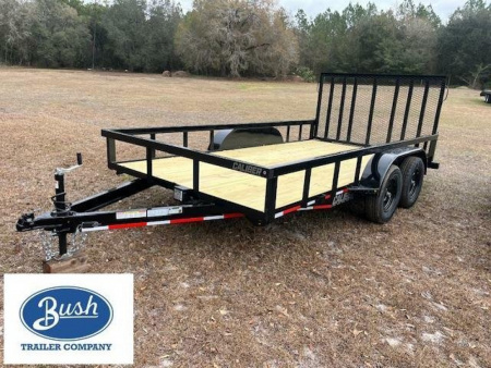 New 2025 Caliber Trailer Mfg 7 x 14 Heavy Duty 7K Tandem Utility Trailer