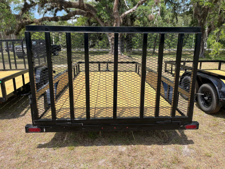 New 2025 Caliber Trailer Mfg 7 x 14 7K Tandem Utility Trailer