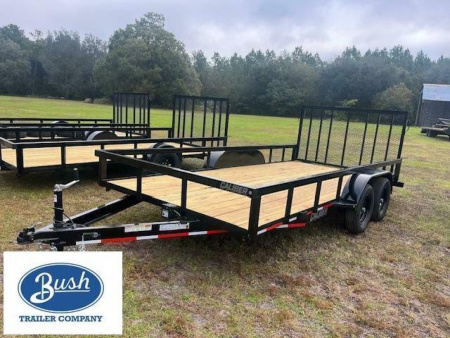 New 2025 Caliber Trailer Mfg 7 x 16 7K Tandem Utility Trailer