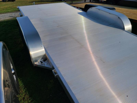 New 2026 Aluma 8218TILT-TA-EL-RTD Tilt Hauler Car / Racing Trailer