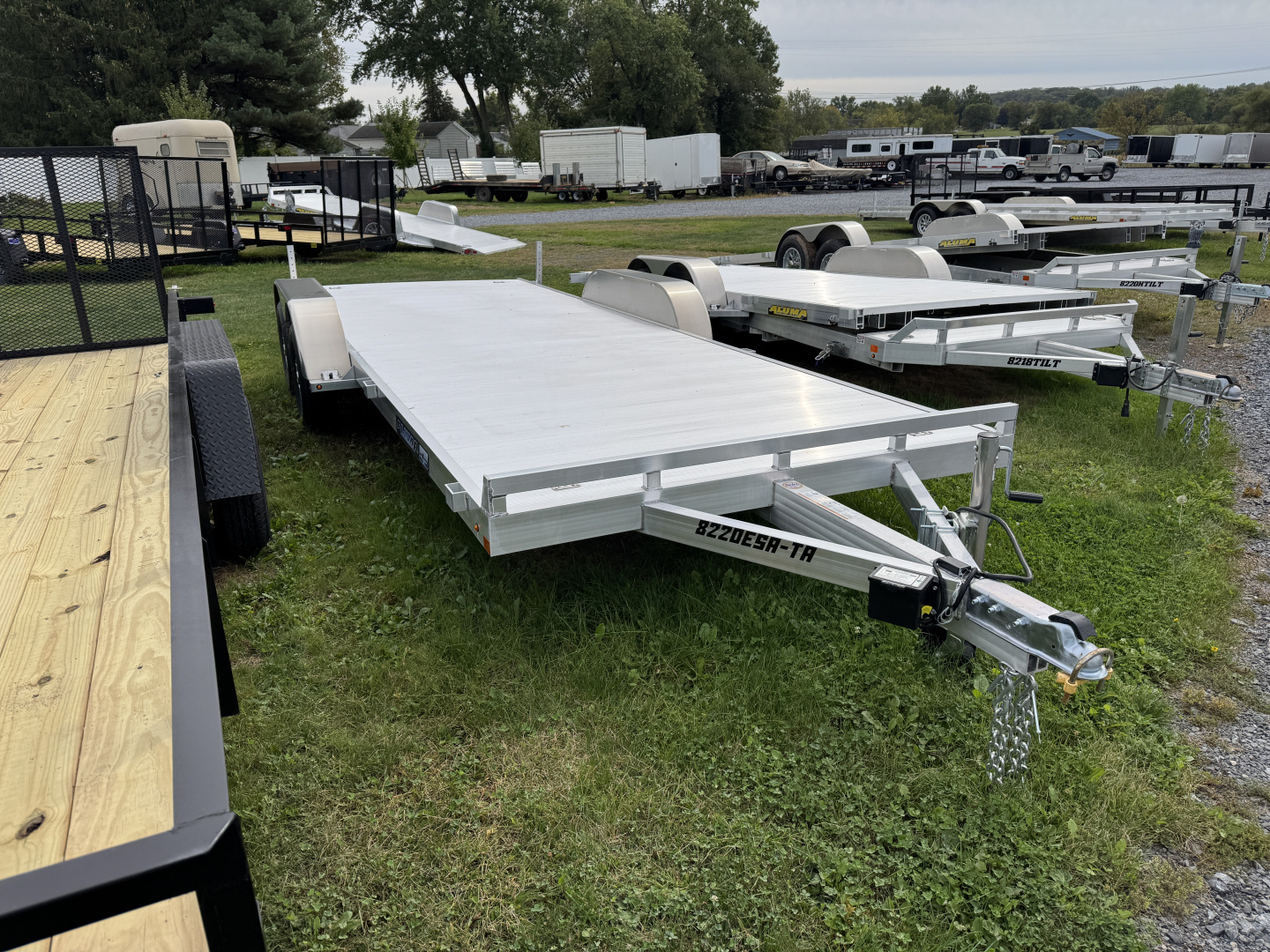New 2026 Aluma 8220ESA-TA-EL-R-RTD Hauler Car / Racing Trailer Car / Racing Trailer FREE 15 INCH ALUMINUM WHEEL UPGRADE SUMMER SALE ON NOW