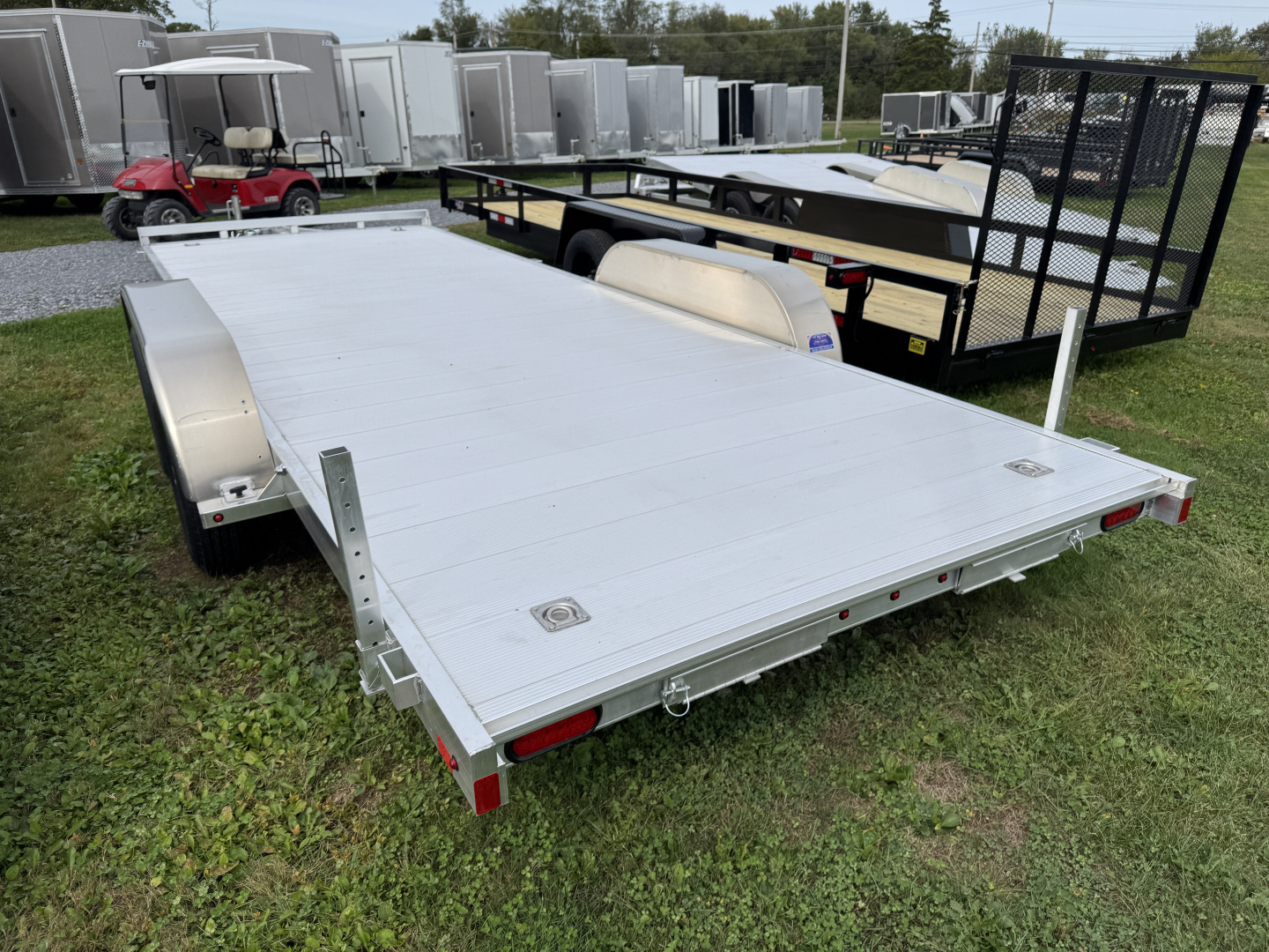 New 2026 Aluma 8220ESA-TA-EL-R-RTD Hauler Car / Racing Trailer Car / Racing Trailer FREE 15 INCH ALUMINUM WHEEL UPGRADE SUMMER SALE ON NOW