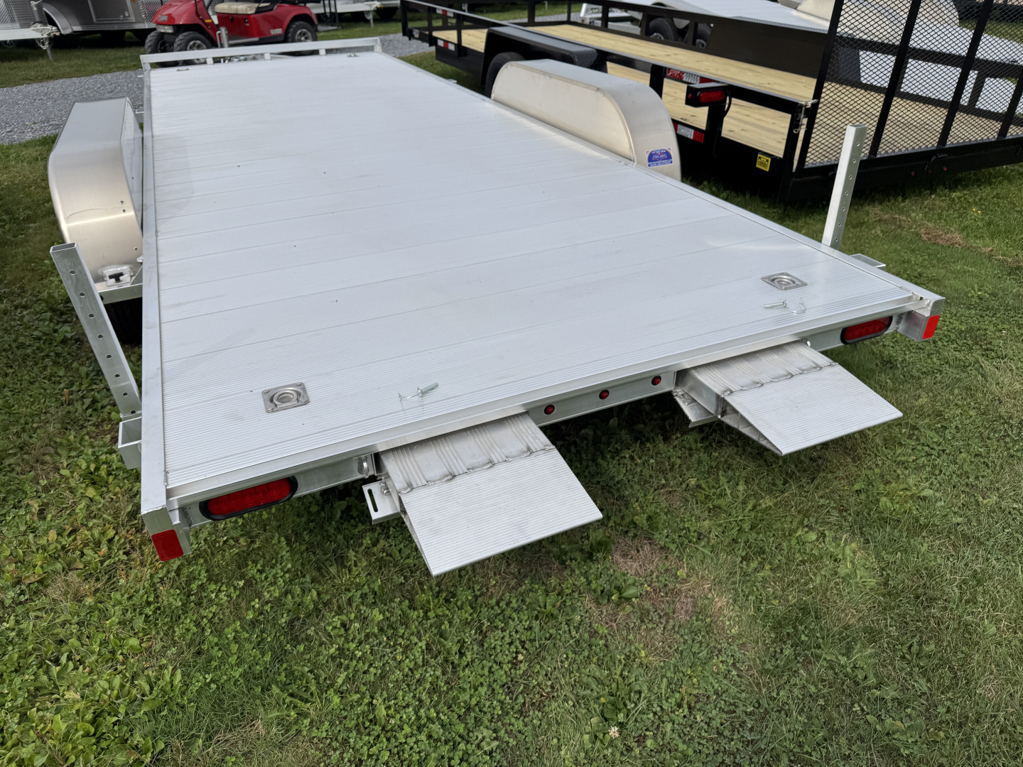 New 2026 Aluma 8220ESA-TA-EL-R-RTD Hauler Car / Racing Trailer Car / Racing Trailer FREE 15 INCH ALUMINUM WHEEL UPGRADE SUMMER SALE ON NOW