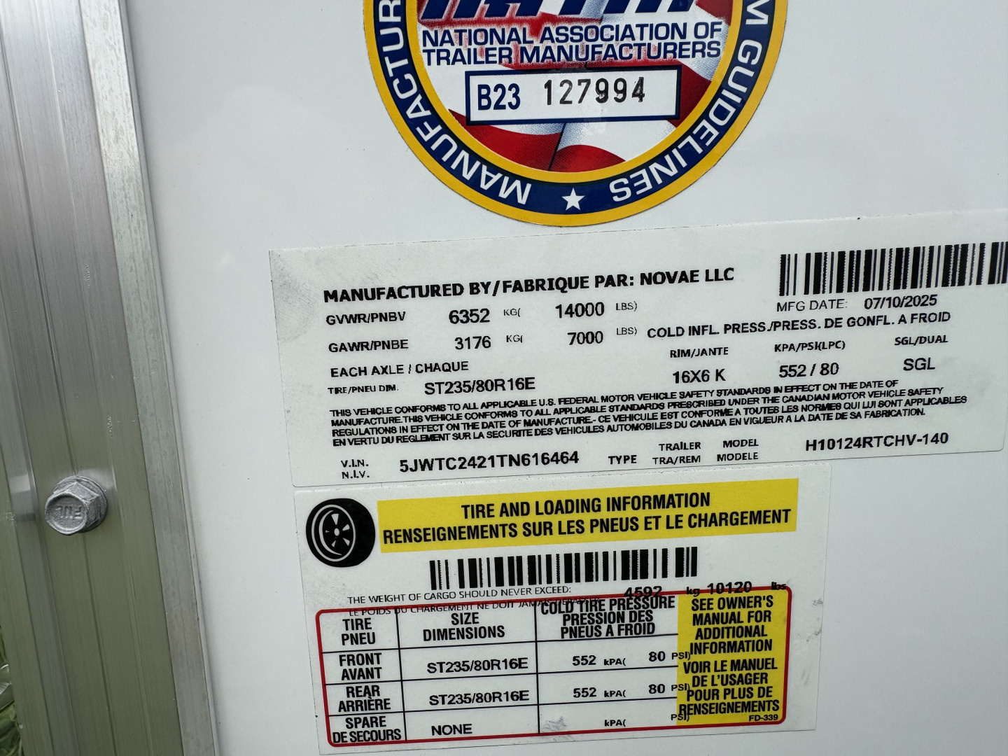 New 2026 H&H Cargo 8.5x24x84 10k