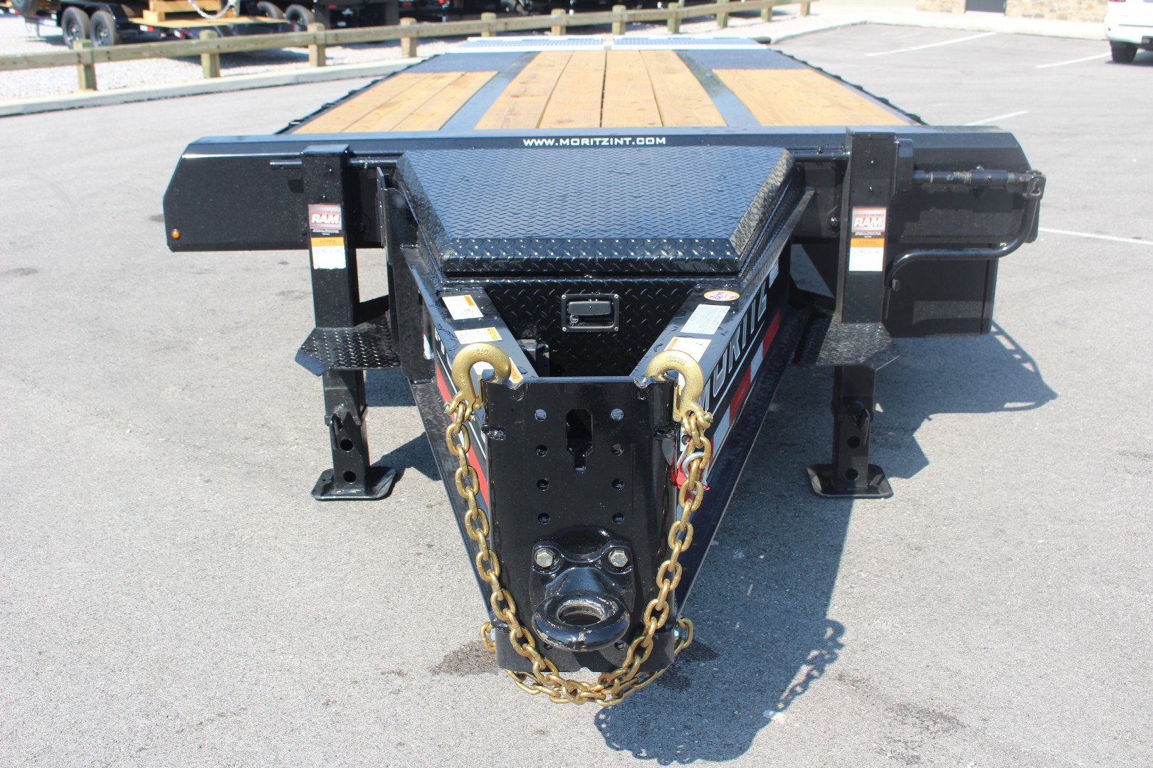 New 2025 Moritz FDPH DT 22' + 5' - Pintle Ring Deckover Equipment Trailer - 25900# GVW