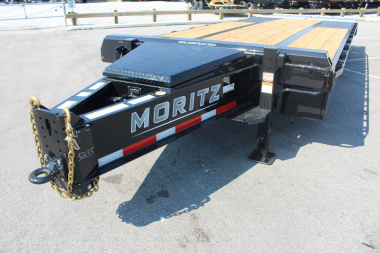 New 2025 Moritz FDPH DT 22' + 5' - Pintle Ring Deckover Equipment Trailer - 25900# GVW