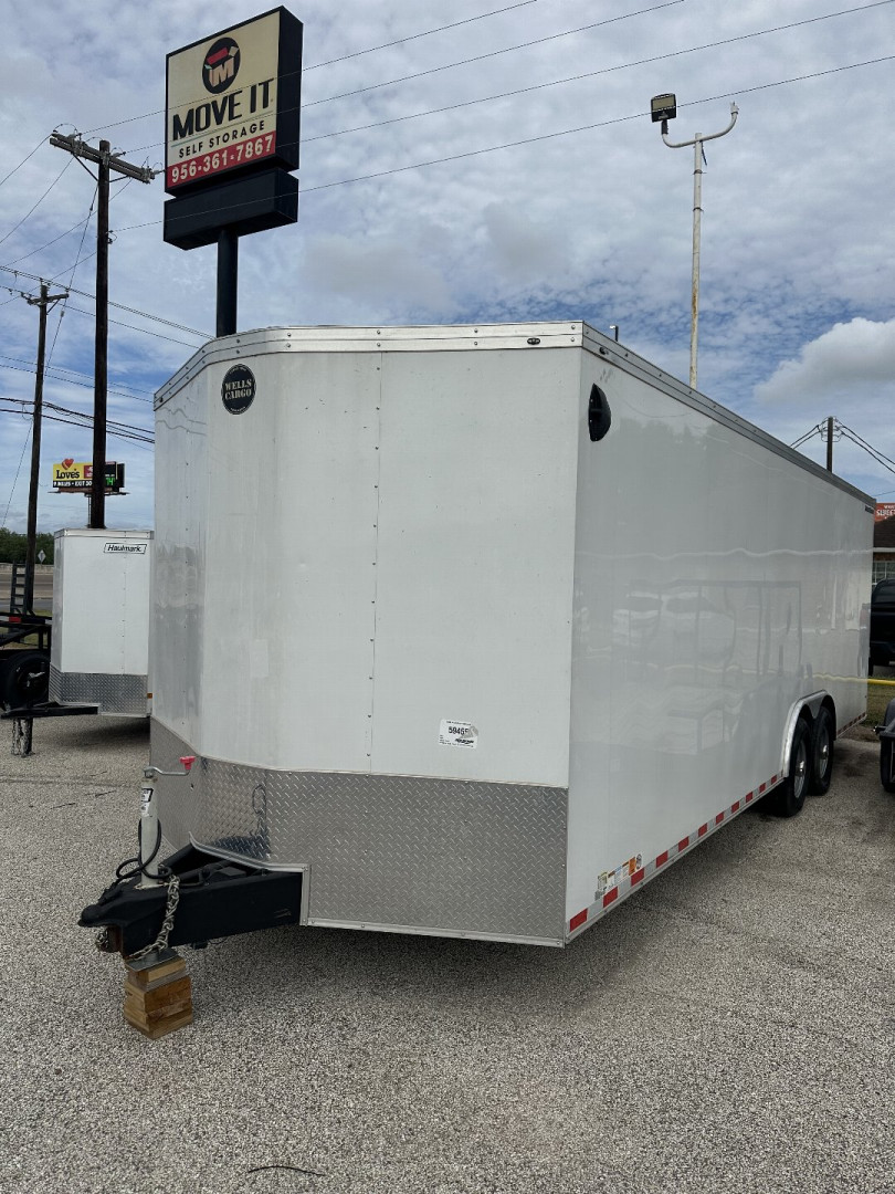 Used 2024 Wells Cargo 8.5X20FT Cargo / Enclosed Trailer