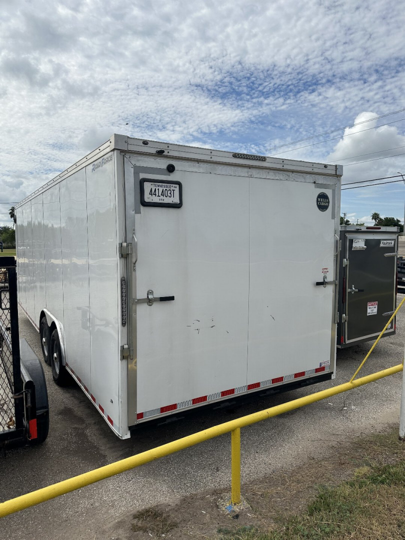 Used 2024 Wells Cargo 8.5X20FT Cargo / Enclosed Trailer