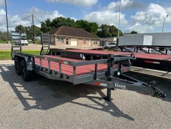 New 2024 7X18FT LION BIG PIPE Utility Trailer