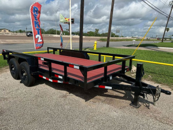 New 2024 7x16ft BIG PIPE Utility Trailer