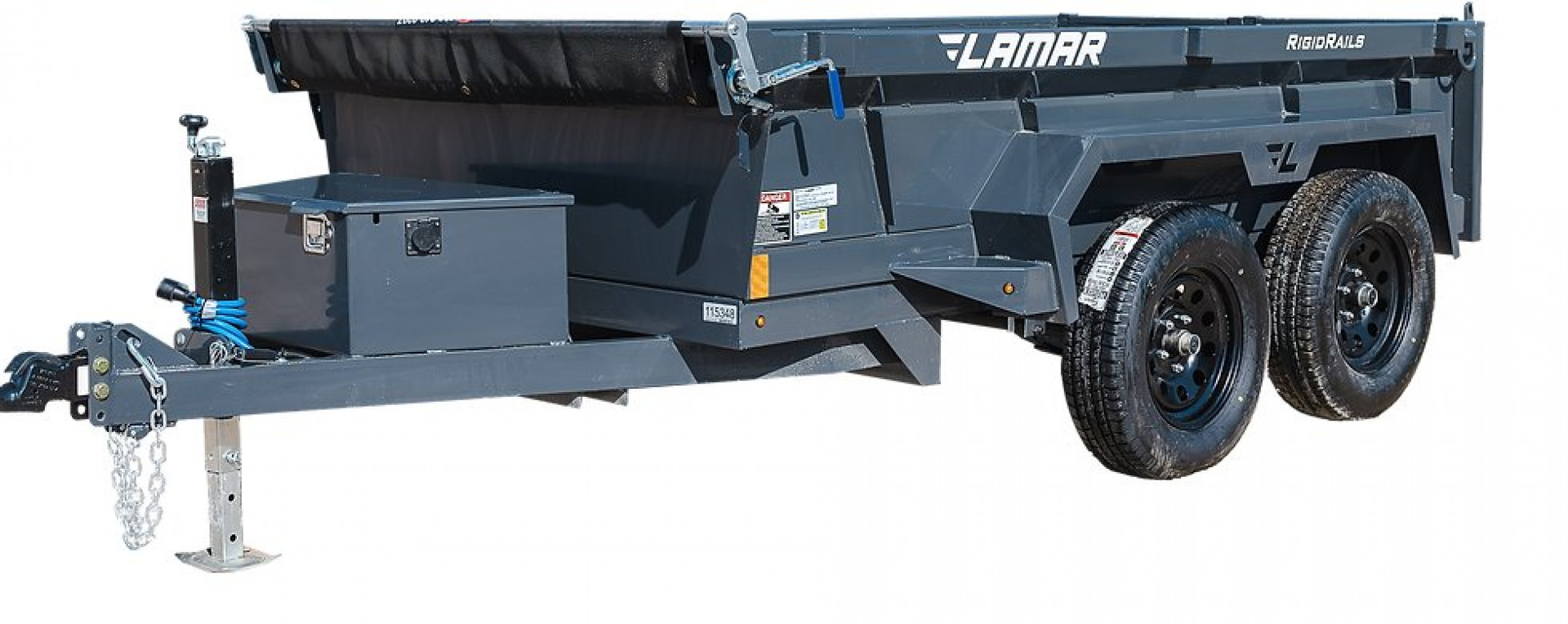 New 2024 Lamar 60" X 10' Ds - 7k Mini Dump - Tandem Axle