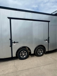 New 2025 Stealth Trailers 8.5X24 ALL ALUMINUM CAR HAULER WITH FULL ESCAPE DOOR & REMOVABLE FENDER! Car / Racing Trailer