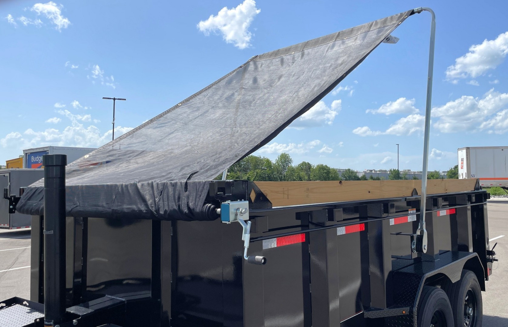 New Diamond C 14' LPT 207 Dump Trailer - 32" Sides, Board Brackets, Spare, Solar Charger