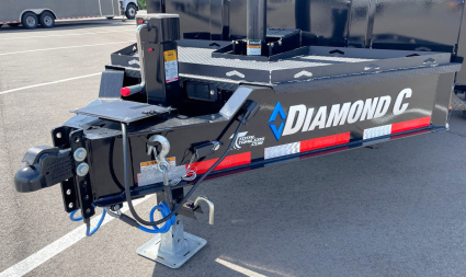 New Diamond C 14' LPT 207 Dump Trailer - 32" Sides, Board Brackets, Spare, Solar Charger