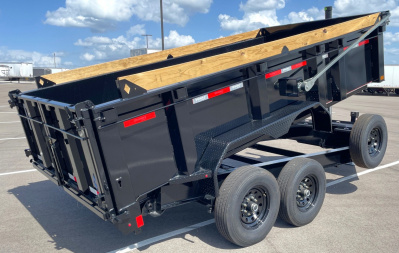 New Diamond C 14' LPT 207 Dump Trailer - 32" Sides, Board Brackets, Spare, Solar Charger