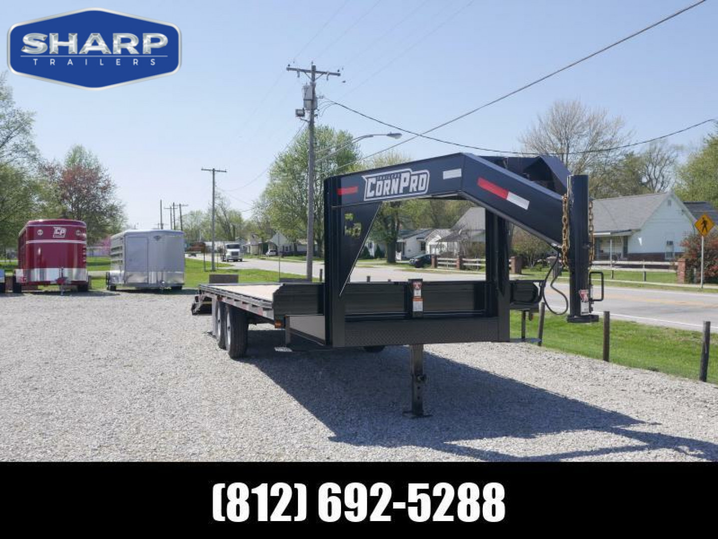 New 2025 CornPro 20+5 7K PRO RAMP GN Flatbed Trailer