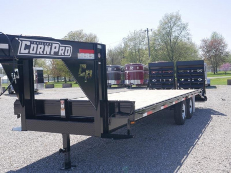 New 2025 CornPro 20+5 7K PRO RAMP GN Flatbed Trailer