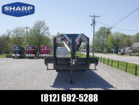 New 2025 CornPro 20+5 7K PRO RAMP GN Flatbed Trailer