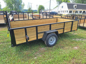 New 2025 AMO 76x12 High Woodside Utility Trailer