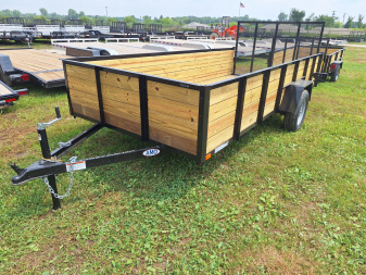 New 2025 AMO 76x14 High Woodside Utility Trailer