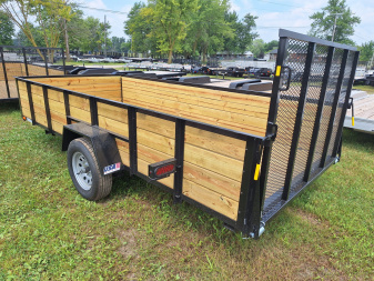 New 2025 AMO 76x14 High Woodside Utility Trailer