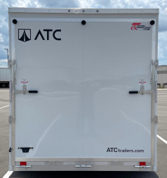 New ATC 7x14 Sto 400 White Aluminum Enclosed Cargo Trailer: 7' Height,