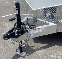 New ATC 7x14 Sto 400 White Aluminum Enclosed Cargo Trailer: 7' Height,