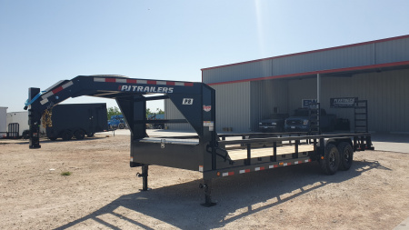 2026 PJ 83"x24' Gooseneck Angle Pipetop Trailer – P8