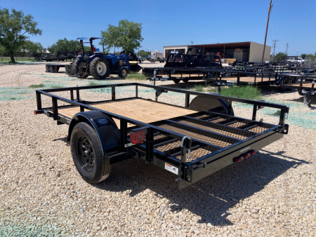 New 2025 Top Hat DSA 10' x 77" Utility Trailer