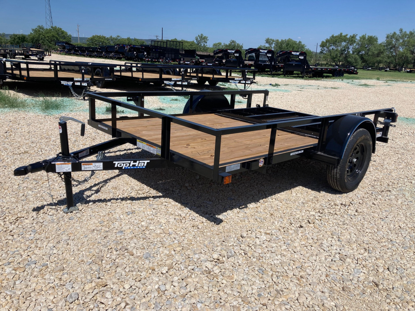 New 2025 Top Hat DSA 10' x 77" Utility Trailer