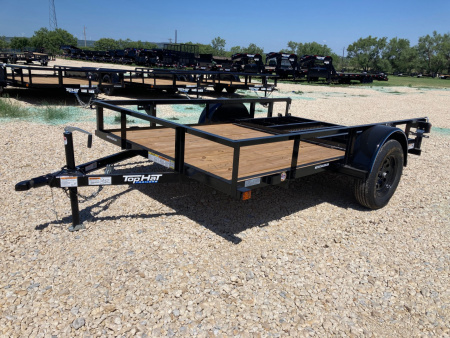 New 2025 Top Hat DSA 10' x 77" Utility Trailer