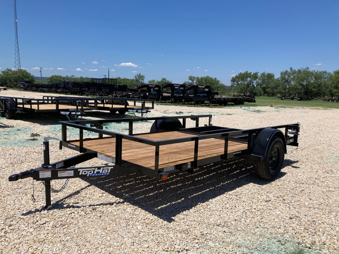 New 2025 Top Hat DSA 12' x 77" Utility Trailer