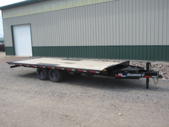 Used 2024 Diamond C Trailers Diamond C DET 22' Deck over tilt bed Deckover Trailer