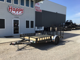 2026 PJ 77"x12' Single Axle Utility Trailer - U7