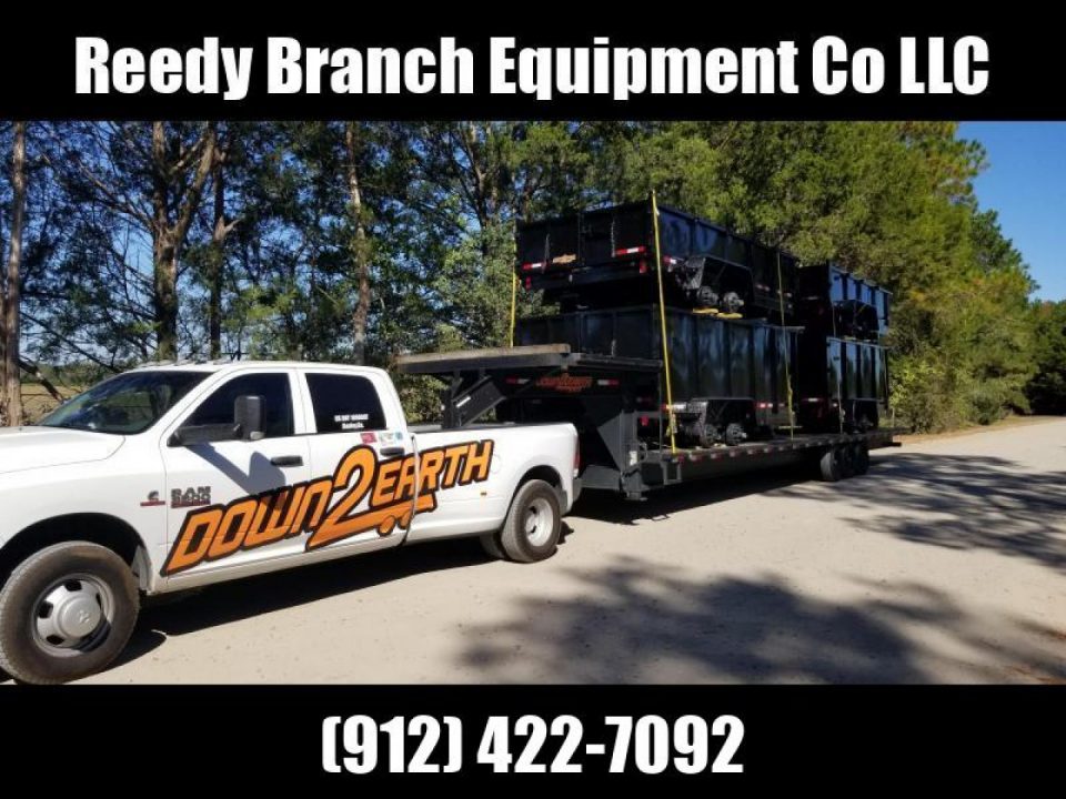 New 2027 Down 2 Earth Trailers 7x16 dump 4' sides Dump Trailer