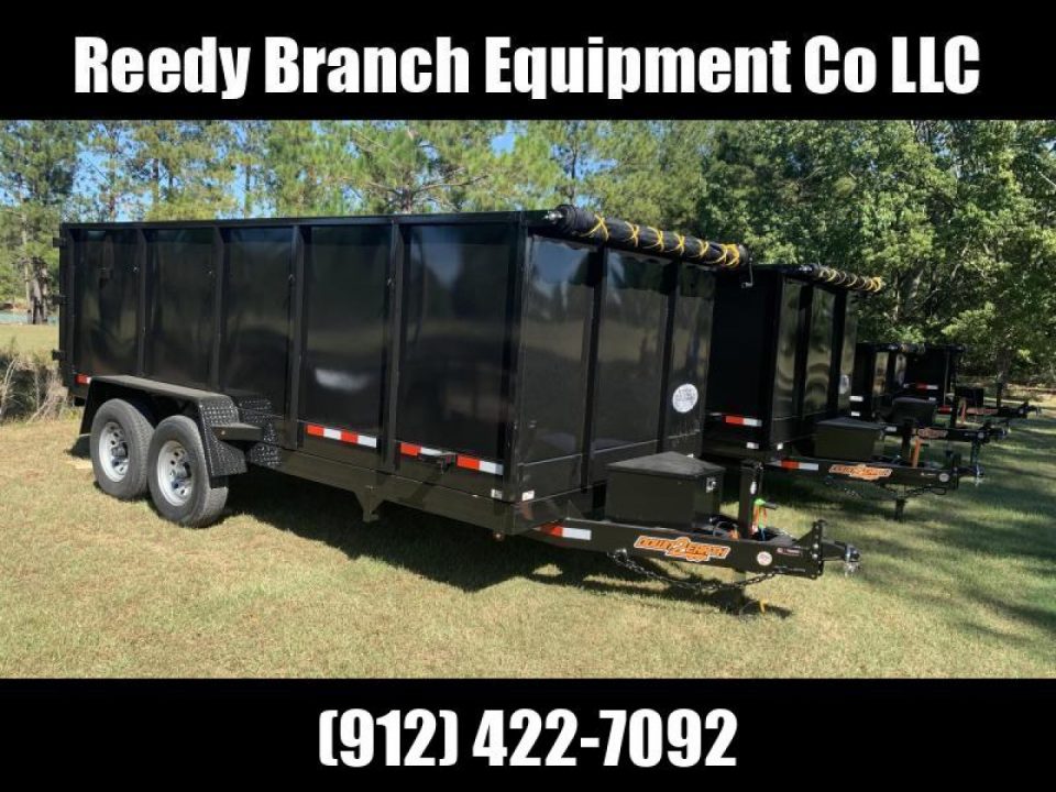 New 2027 Down 2 Earth Trailers 7x16 dump 4' sides Dump Trailer