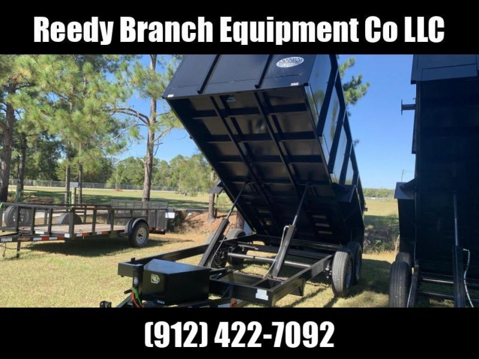 New 2027 Down 2 Earth Trailers 7x16 dump 4' sides Dump Trailer