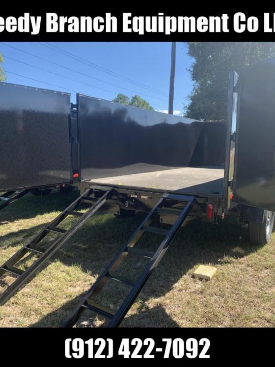 New 2027 Down 2 Earth Trailers 7x16 dump 4' sides Dump Trailer