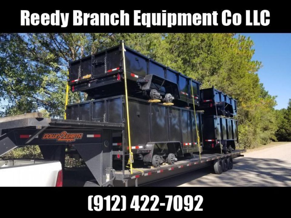 New 2027 Down 2 Earth Trailers 7x16 dump 4' sides Dump Trailer