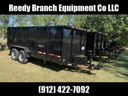 New 2027 Down 2 Earth Trailers 7x16 dump 4' sides Dump Trailer