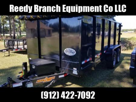 New 2027 Down 2 Earth Trailers 7x16 dump 4' sides Dump Trailer