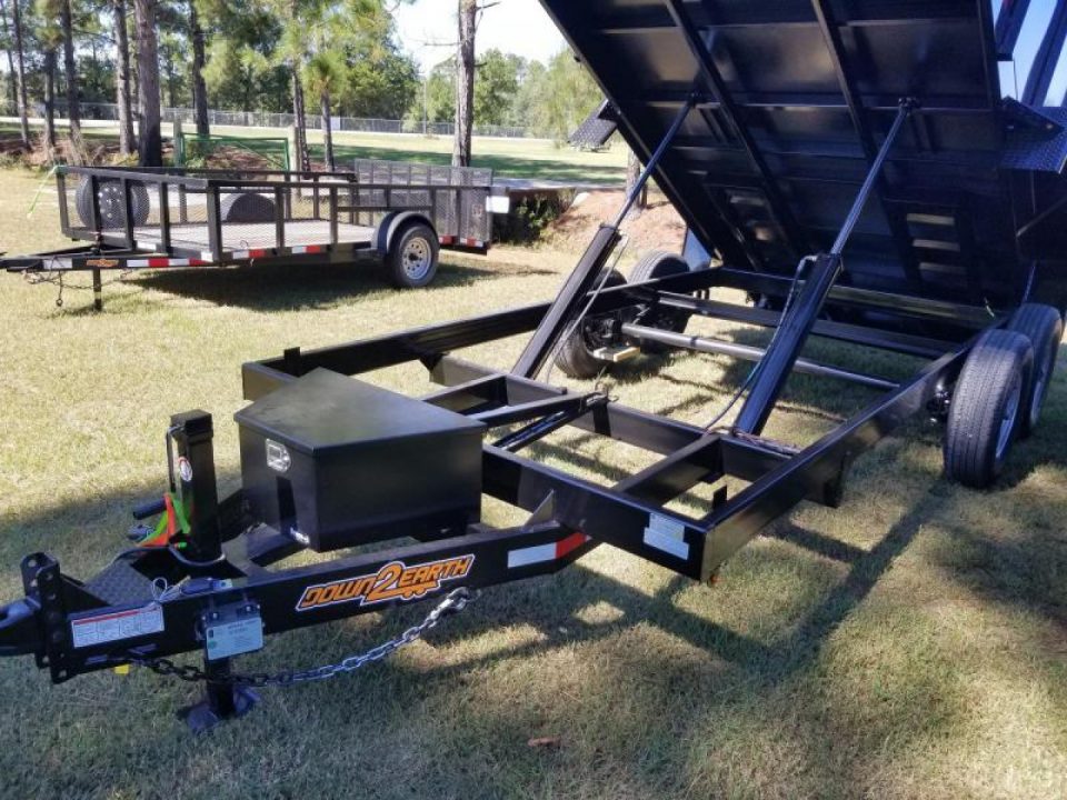New 2027 Down 2 Earth Trailers 7x14 dump 4' sides Dump Trailer