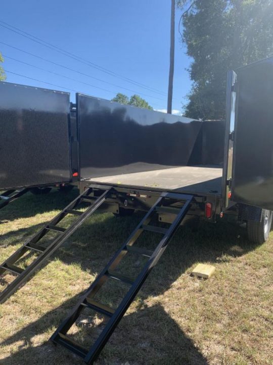 New 2027 Down 2 Earth Trailers 7x14 dump 4' sides Dump Trailer