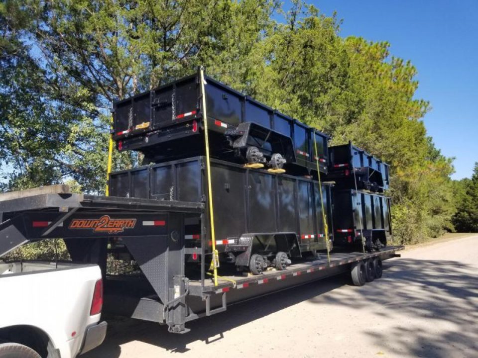 New 2027 Down 2 Earth Trailers 7x14 dump 4' sides Dump Trailer