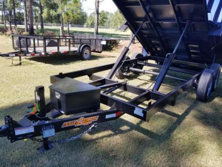 New 2027 Down 2 Earth Trailers 7x14 dump 4' sides Dump Trailer