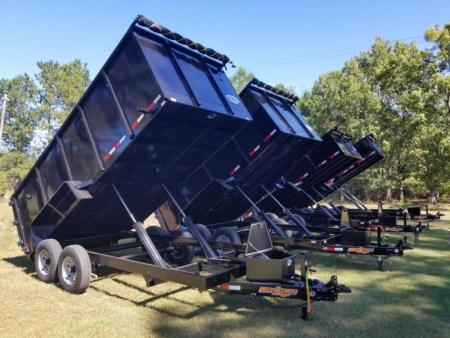 New 2027 Down 2 Earth Trailers 7x14 dump 4' sides Dump Trailer