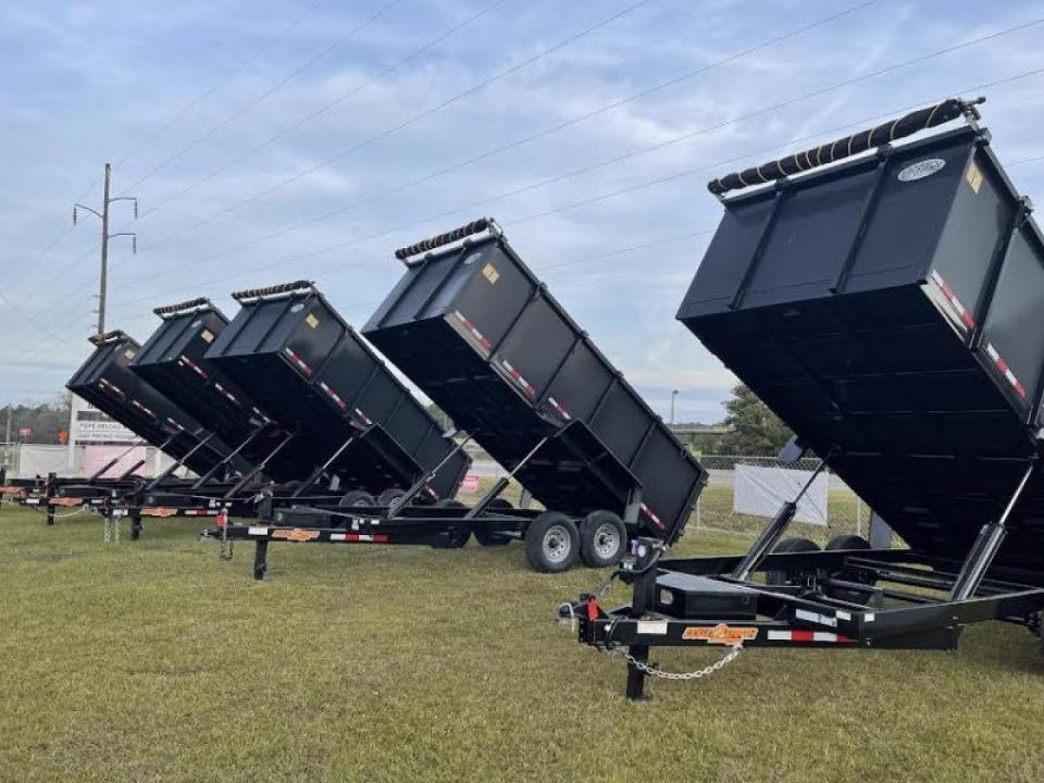 New 2027 Down 2 Earth Trailers 7x16 dump 2' sides Dump Trailer